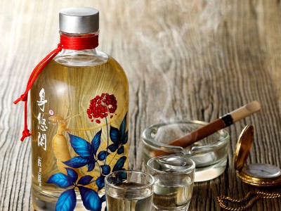 东北特产好酒辽礼人参酒500ml银色包装清香型纯粮酒