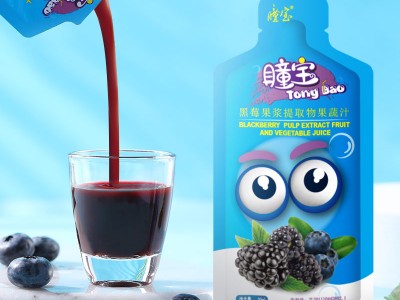 瞳宝黑莓蓝莓果浆提取物果蔬汁