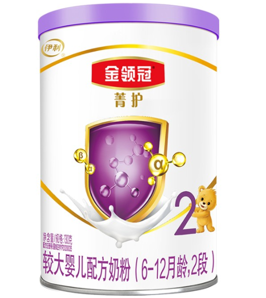 伊利金领冠二段奶粉配方含量表、图片