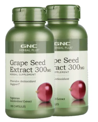 gnc 葡萄籽 包装(GNC葡萄籽萃取，强化护血管)