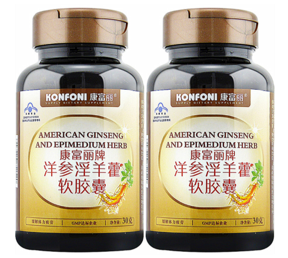 康富丽洋参淫羊藿软胶囊60粒(富康丽牌洋参)
