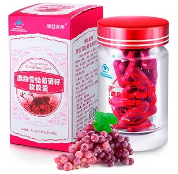 鹿胎葡萄籽软胶囊(鹿胎葡萄籽营养素素颗粒，好处多多)