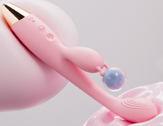女士像触电一样的自慰器