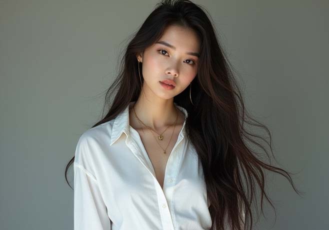 美女打开私处给男人看：女子展示私密部位给男性观看