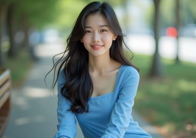 美女公共场合私处走光：美女在公共场合无意间走光