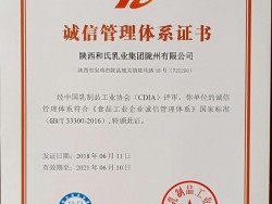 诚信管理体系证书
