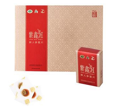 紫鑫红鲜人参蜜片