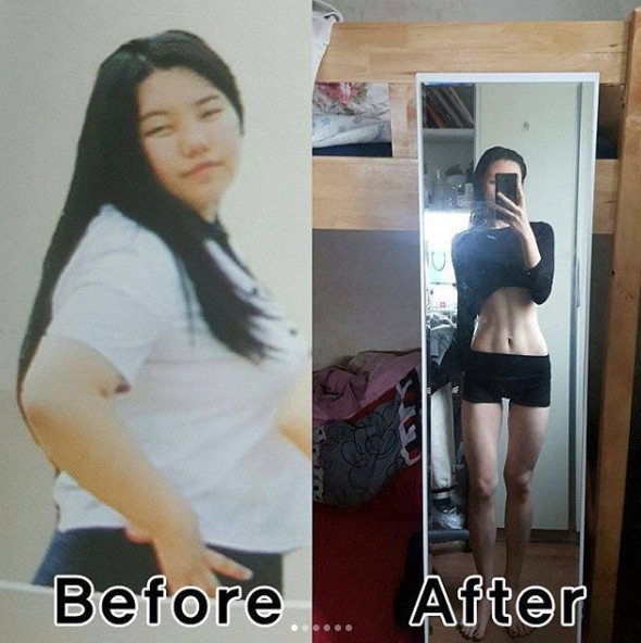 减肥前后对比照片图女 激起瘦身动力