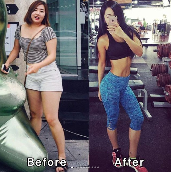 减肥前后对比照片图女 激起瘦身动力