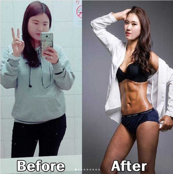 减肥前后对比照片图女 激起瘦身动力