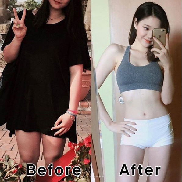 减肥前后对比照片图女 激起瘦身动力