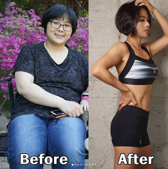 减肥前后对比照片图女 激起瘦身动力