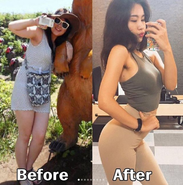 减肥前后对比照片图女 激起瘦身动力