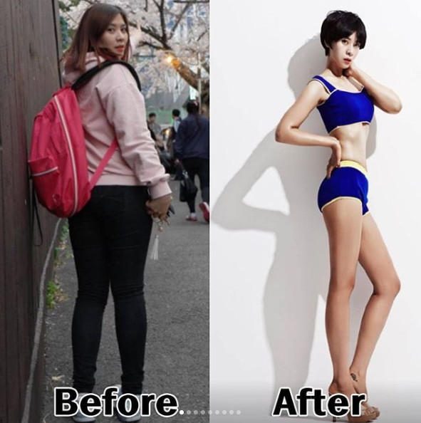 减肥前后对比照片图女 激起瘦身动力