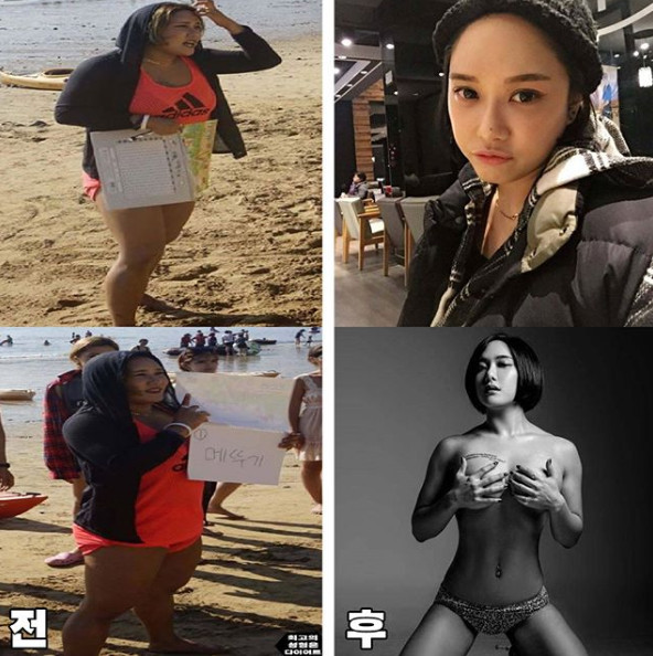 减肥前后对比照片图女 激起瘦身动力