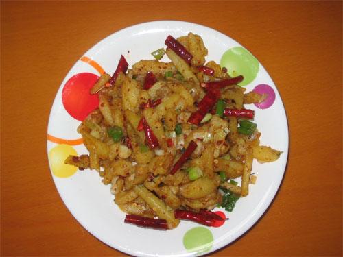 芦荟炒肉丝