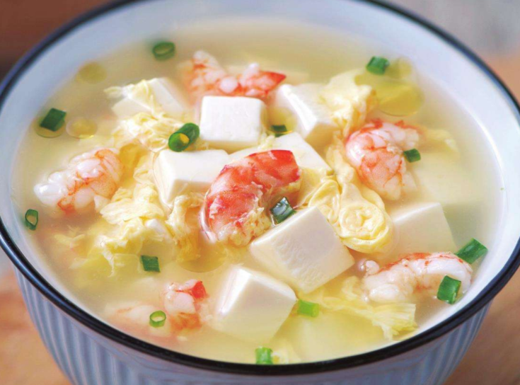 手足麻木食疗方虾仁豆腐汤