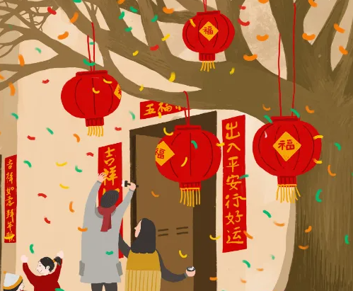 春节贴对联的由来 春联的正确贴法