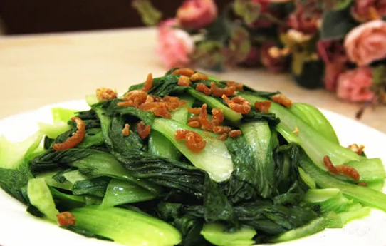 海米油菜的做法