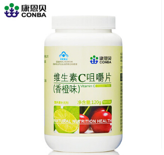 康恩贝维生素C咀嚼片（香橙味） 2瓶装