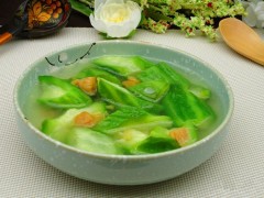 减肥菜谱：干贝煮丝瓜