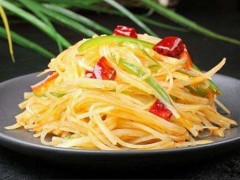 减肥菜谱：酸辣土豆丝