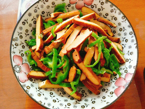 青椒豆干