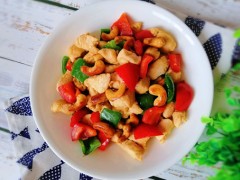 减肥菜谱：腰果鸡丁