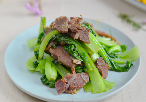 青菜炒牛肉 减肥菜谱:青菜炒牛肉