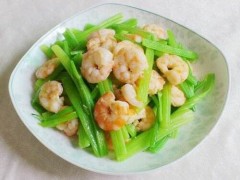 减肥菜谱：西芹虾仁
