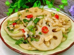 减肥菜谱：凉拌藕片