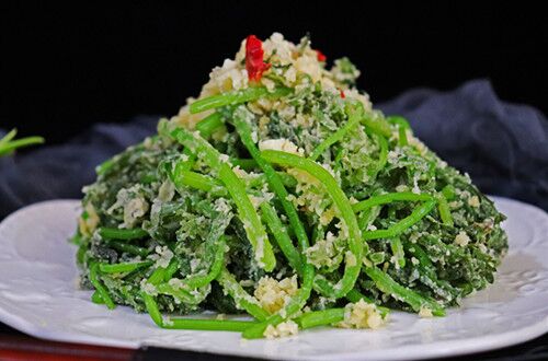蒸茼蒿 减肥菜谱:蒸茼蒿