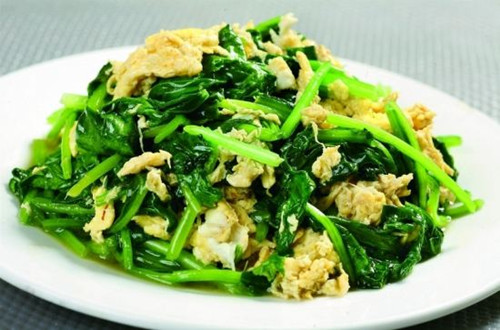 菠菜炒鸡蛋 菠菜炒鸡蛋