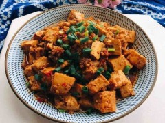 减肥菜谱：肉沫豆腐