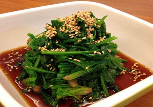 芝麻菠菜 减肥菜谱:芝麻菠菜