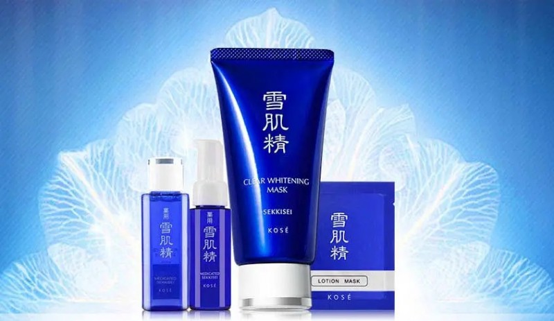 雪肌精美白黑面膜