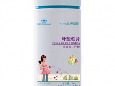 奥瑞康叶酸铁片