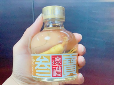 供应小瓶人参酒—辽宁特产精装人参小瓶酒小叁宝125ml