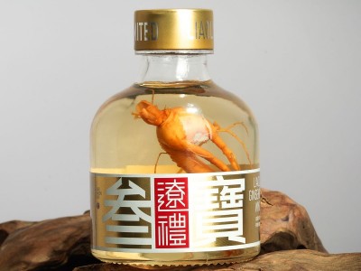 白酒小瓶礼盒装送礼清香型健康人参酒125ml招商