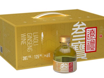 瓶装成品人参酒38度纯粮食酒礼盒装125ml网红小酒招商