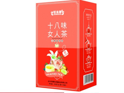 百未草牌十八味女人茶OEM贴牌加工山东恒康生物