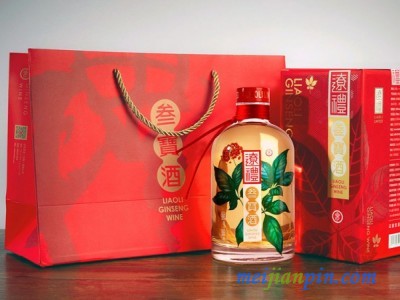 沈阳方便带走的特产礼品酒清香型窖藏纯粮人参酒500ml